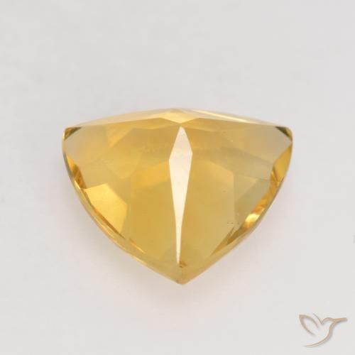 1.99克拉天然黄水晶，胖三角形，VVS-VS