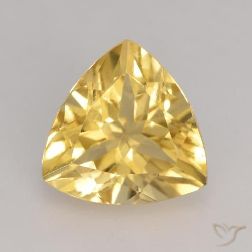 2.06ct 天然 黄金色 黄水晶, 胖三角形, VVS-VS