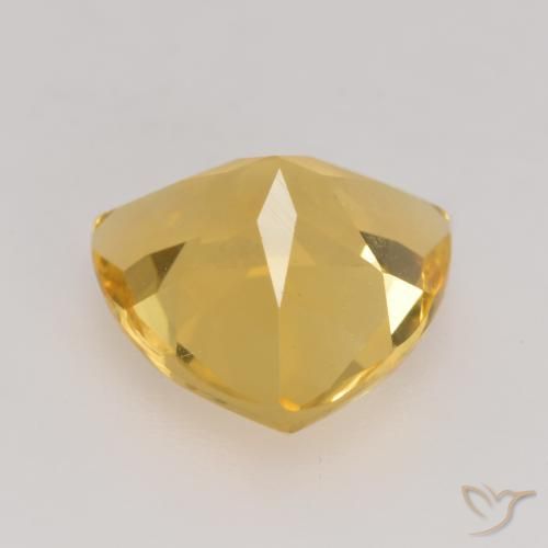 2.15克拉天然黄水晶，胖三角形，VVS-VS