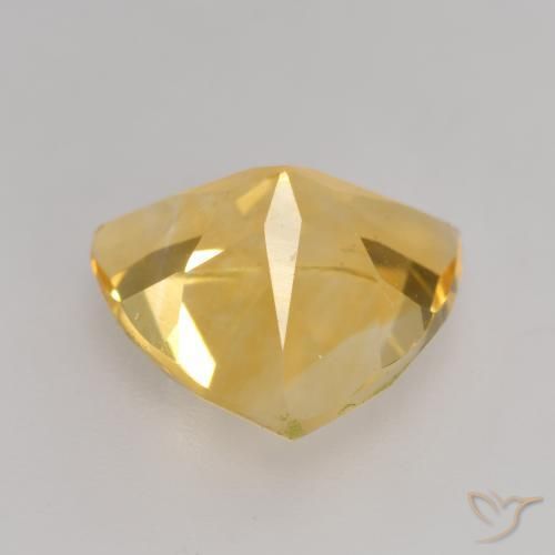 2.14克拉天然黄水晶，胖三角形，VVS-VS