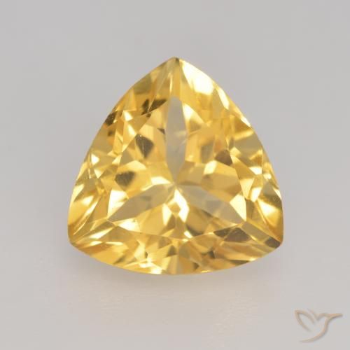 2.29ct 天然 亮金 黄水晶, 胖三角形, VVS-VS