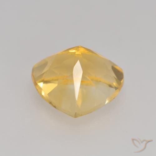 2.29克拉天然黄水晶，胖三角形，VVS-VS