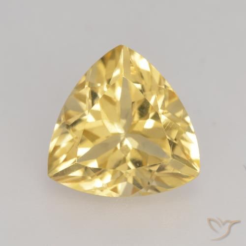 2.34ct 天然 黄金色 黄水晶, 胖三角形, VVS-VS