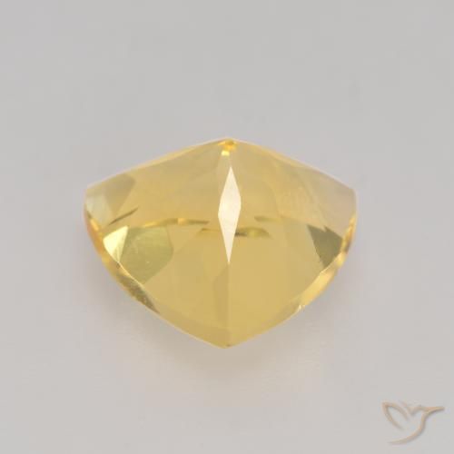 2.34克拉天然黄水晶，胖三角形，VVS-VS