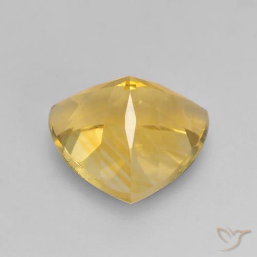 2.20克拉天然黄水晶，胖三角形，VVS-VS