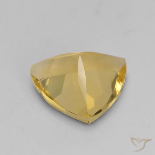1.89克拉天然黄水晶，胖三角形，VVS-VS