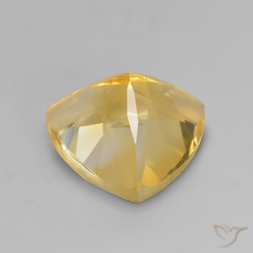 2.27克拉天然黄水晶，胖三角形，VVS-VS
