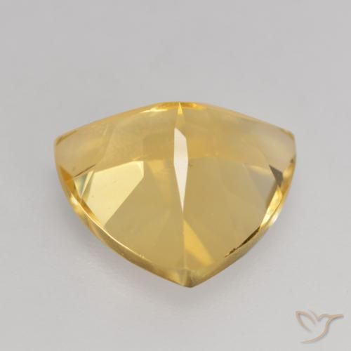 2.18克拉天然黄水晶，胖三角形，VVS-VS