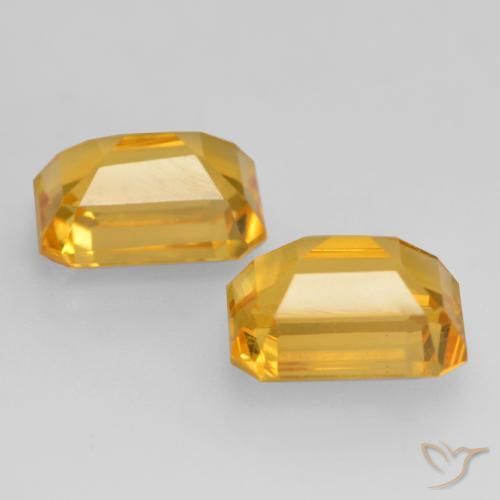 3.27克拉天然黄水晶，八边形，VVS-VS