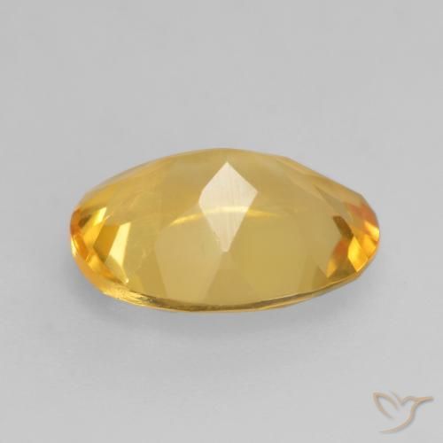 1.53克拉天然黄水晶，椭圆形，VS