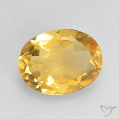1.47ct 天然 中金 黄水晶, 椭圆形, VVS-VS