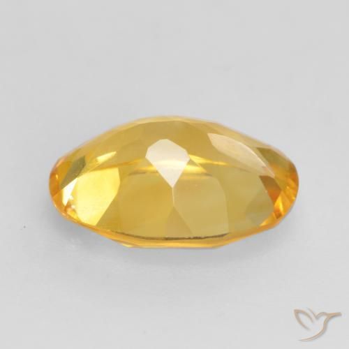 1.47克拉天然黄水晶，椭圆形，VVS-VS