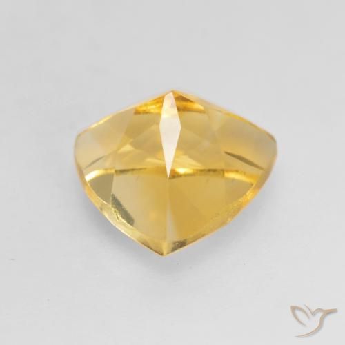 1.17克拉天然黄水晶，胖三角形，VVS-VS