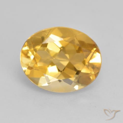 3.19ct 天然 黄金色 黄水晶, 椭圆形, VVS-VS