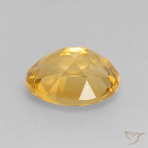 3.19克拉天然黄水晶，椭圆形，VVS-VS