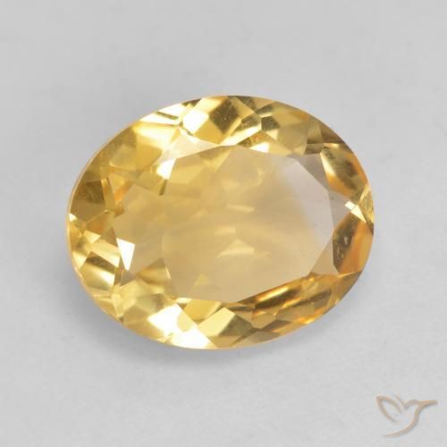 2.79克拉天然黄水晶，椭圆形，VVS-VS