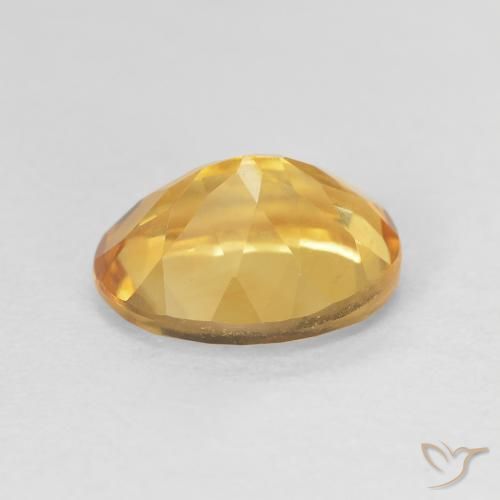 3.23克拉天然黄水晶，椭圆形，VVS-VS