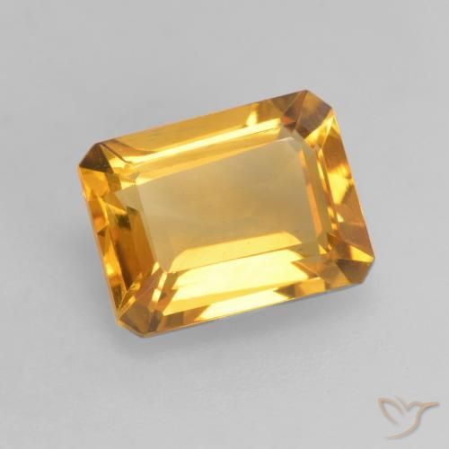 1.45克拉天然黄水晶，八边形，VVS-VS