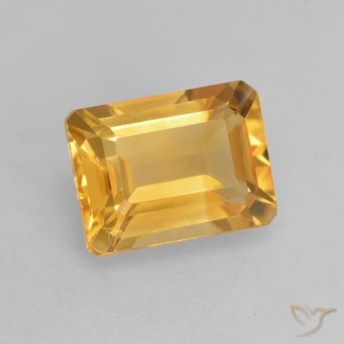1.56克拉天然黄水晶，八边形，VVS-VS