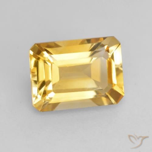 1.53克拉天然黄水晶，八边形，VVS-VS