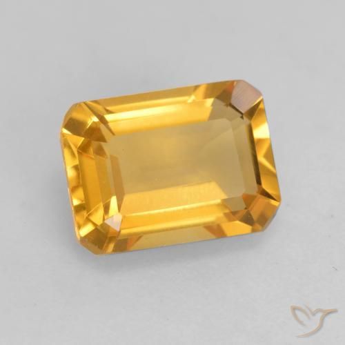 1.52克拉天然黄水晶，八边形，VVS-VS