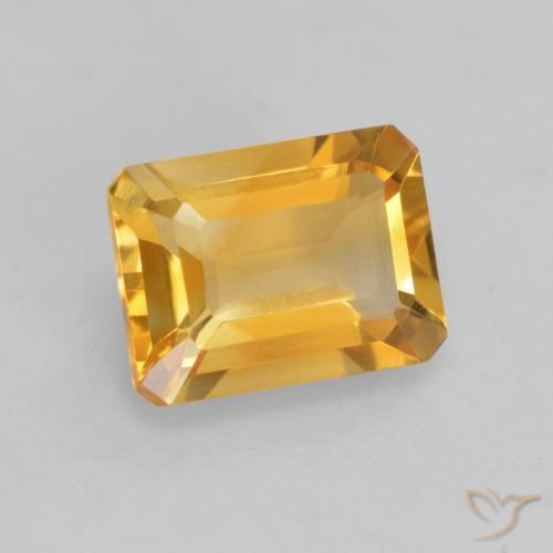 1.44克拉天然黄水晶，八边形，VVS-VS