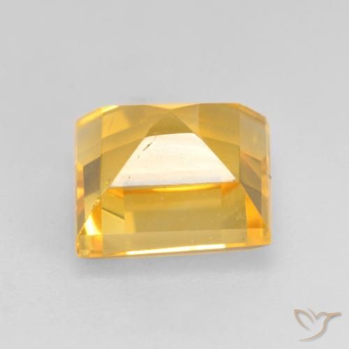 1.68克拉天然黄水晶，正方形，VVS-VS