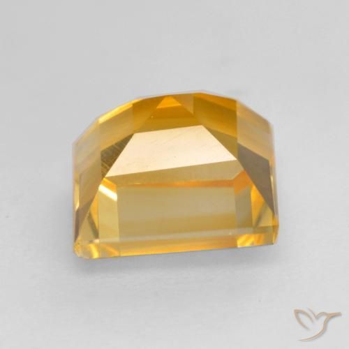 1.76克拉天然黄水晶，正方形，VVS-VS