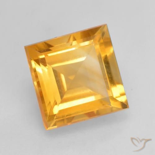 1.81克拉天然黄水晶，正方形，VS