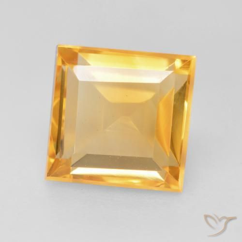 1.76克拉天然黄水晶，正方形，VVS-VS