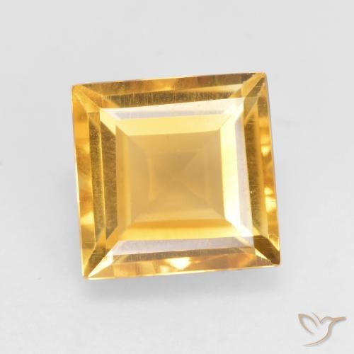 1.76ct 天然 中金 黄水晶, 正方形, VVS-VS