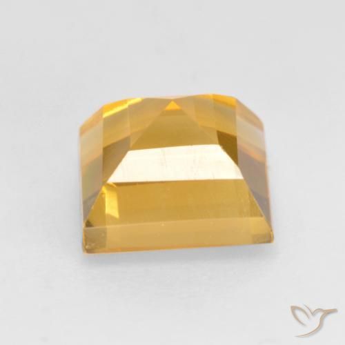 1.76克拉天然黄水晶，正方形，VVS-VS