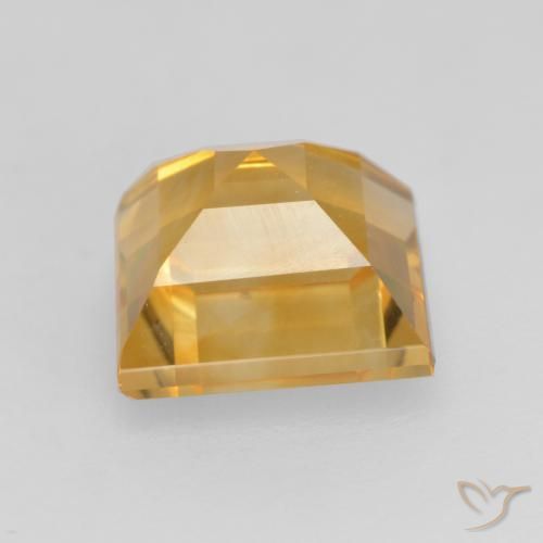 1.74克拉天然黄水晶，正方形，VVS-VS