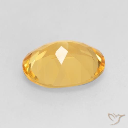 3.00克拉天然黄水晶，椭圆形，VVS-VS