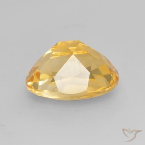 3.42克拉天然黄水晶，椭圆形，VVS-VS