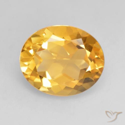 3.79ct 天然 中金 黄水晶, 椭圆形, VVS-VS