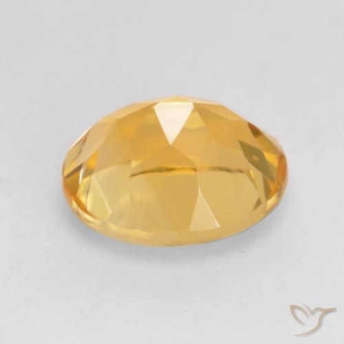 3.79克拉天然黄水晶，椭圆形，VVS-VS