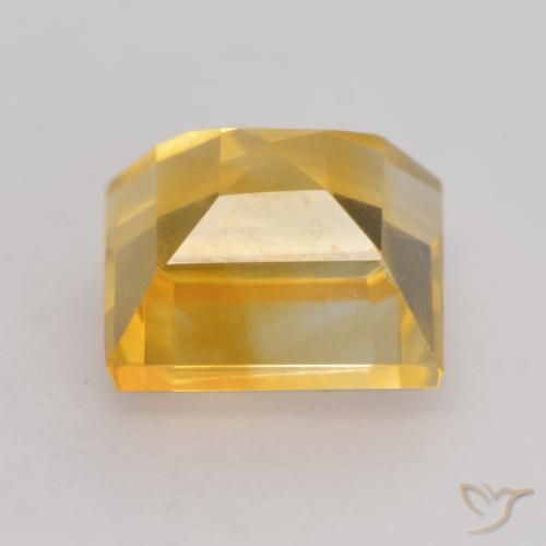 1.64克拉天然黄水晶，正方形，VVS-VS