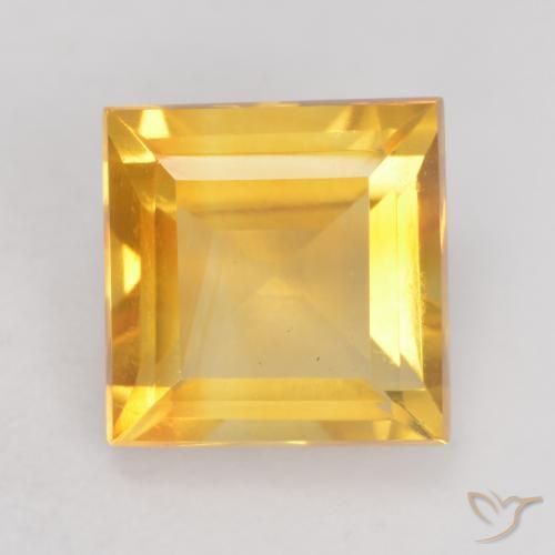 1.57ct 天然 亮金 黄水晶, 正方形, VVS-VS