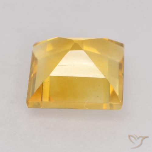 1.57克拉天然黄水晶，正方形，VVS-VS