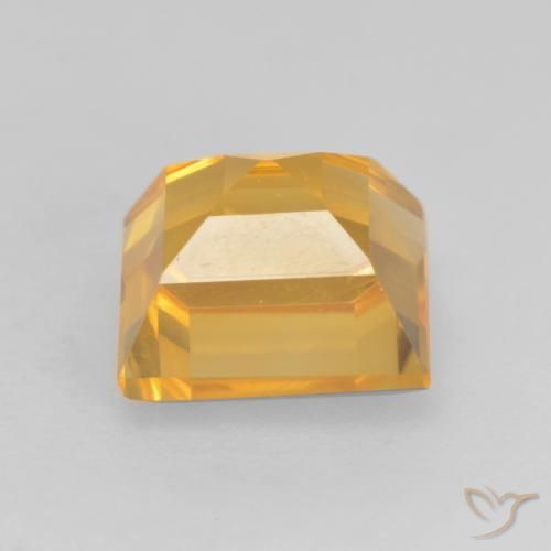 1.84克拉天然黄水晶，正方形，VVS-VS