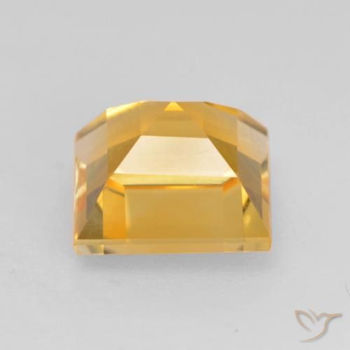 1.73克拉天然黄水晶，正方形，VVS-VS