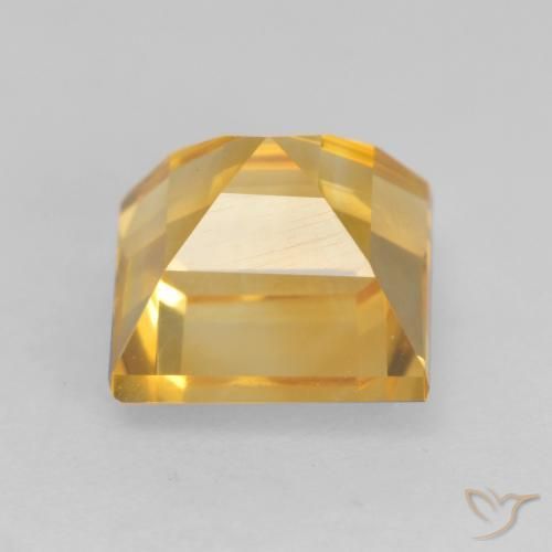1.93克拉天然黄水晶，正方形，VVS-VS