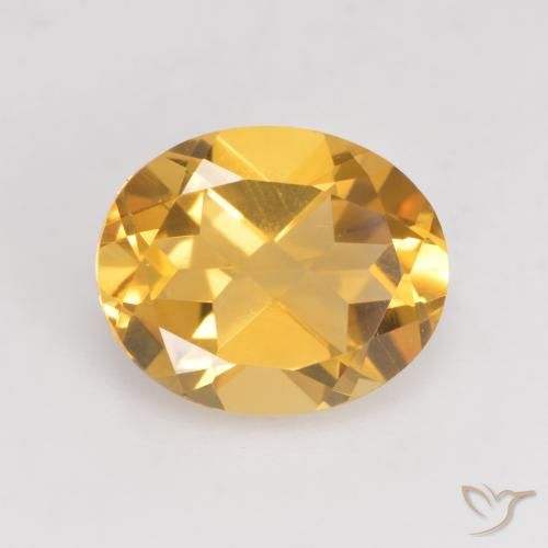3.48ct 天然 中金 黄水晶, 椭圆形, VVS-VS