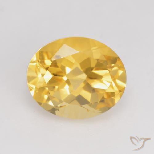 3.56ct 天然 亮金 黄水晶, 椭圆形, VVS-VS
