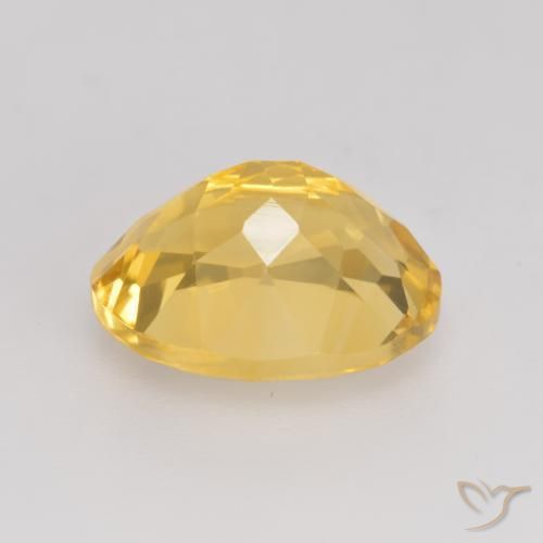 3.43克拉天然黄水晶，椭圆形，VVS-VS