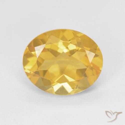 3.52ct 天然 中金 黄水晶, 椭圆形, VVS-VS