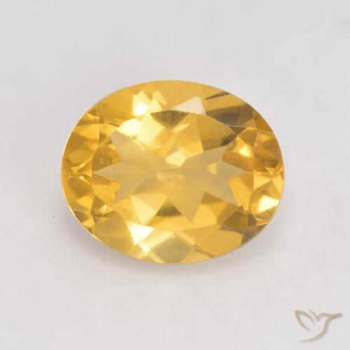 3.26ct 天然 中金 黄水晶, 椭圆形, VVS-VS