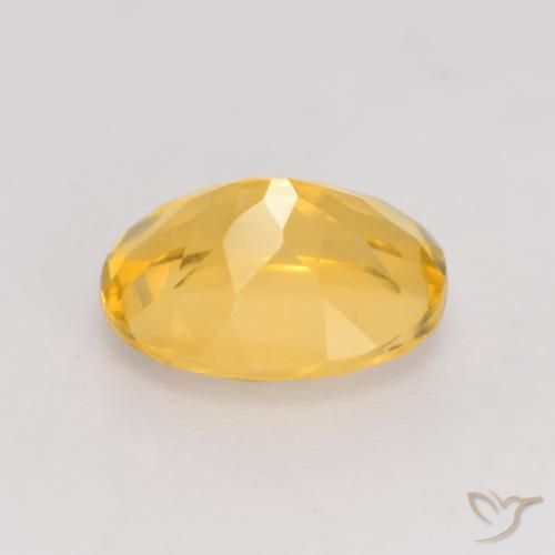 3.26克拉天然黄水晶，椭圆形，VVS-VS