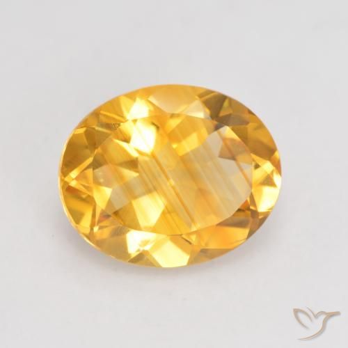 3.11ct 天然 深金橙色 黄水晶, 椭圆形, VVS-VS